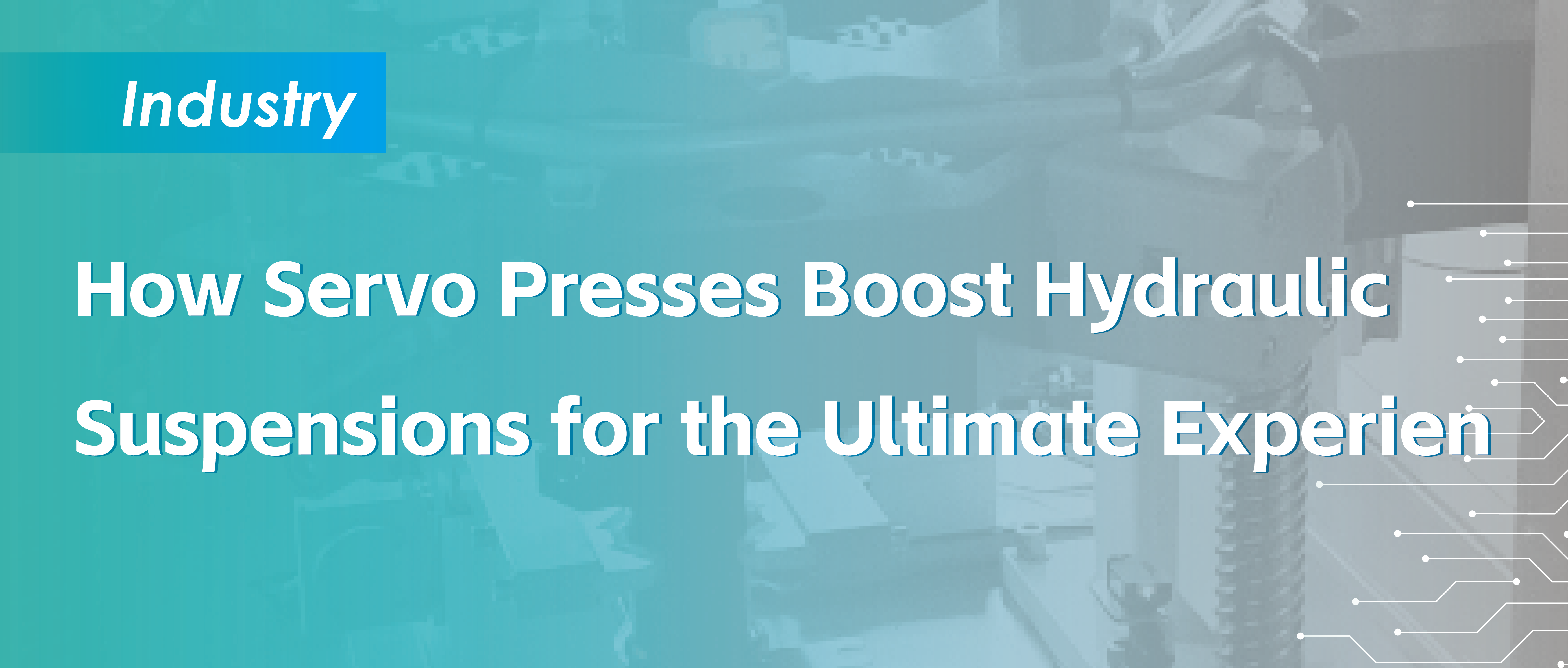 How do servo presses contribute to the ultimate experience of hydraulic suspension?