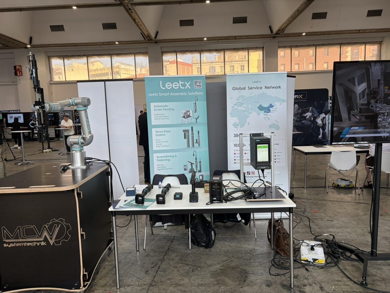At SchraubTec Spain, Leetx's smart assembly solutions are drawing attention .